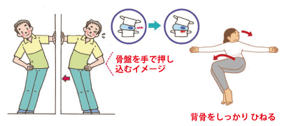 腰をほぐす082016